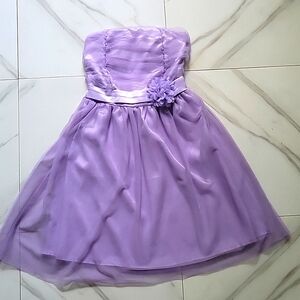 Lavender mini tube top dress